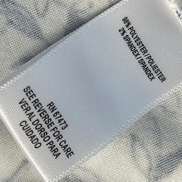 Gabby Skye Blue/White Batik Print Fit And Flare Dress Sz 6 - Picture 6 of 7